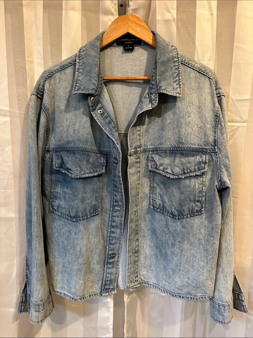 Sanctuary Light Wash Denim Jean Jacket - Women